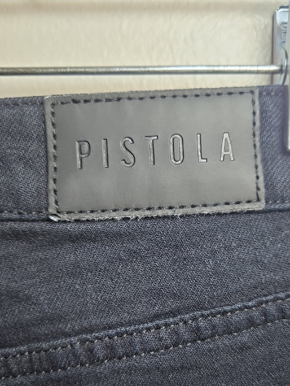Pistola Lennon High Rise Crop Boot Jeans Abyss Wash Raw Hem Dark Denim Size 28 - Picture 8 of 11